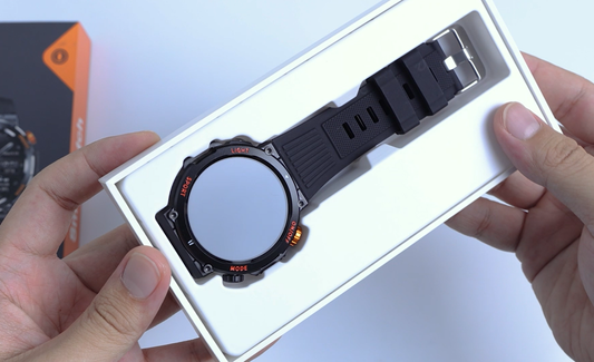 EIGIIS HT17 smart watch with LED flashlight | Smartwatch real shot unboxing display