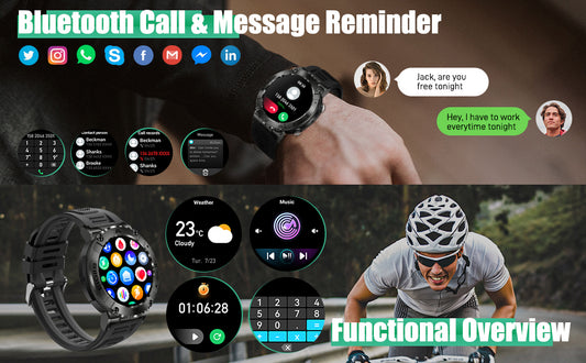 EIGIIS Smartwatch KE2: Check the weather on your smartwatch