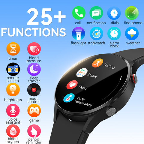 2024 EIGIIS Fashion Smart Watch for Men(Call Receive/Dial) with 70+ Sports Modes Fitness Activity Trackers Waterproof Calories Heart Rate Temperature Monitor Compatible with Samsung iOS Android Phones 2024 EIGIIS Fashion Smart Watch for Men(Call Receive/Dial) with 70+ Sports Modes Fitness Activity Trackers Waterproof Calories Heart Rate Temperature Monitor Compatible with Samsung iOS Android Phones