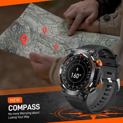 EIGIIS Military Smart Watch for Men with Flashlight (Make/Answer Call), 2024 New Digital Smartwatch with 1.46’’ HD Fitness Tracker 110+ Sports Modes Step Counter Waterproof  Watch for iPhone Android EIGIIS Military Smart Watch for Men with Flashlight (Make/Answer Call), 2024 New Digital Smartwatch with 1.46’’ HD Fitness Tracker 110+ Sports Modes Step Counter Waterproof  Watch for iPhone Android