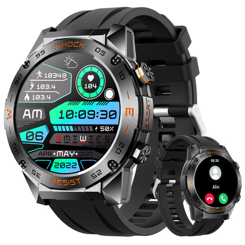 EIGIIS H60 Smart Watch for Men(Answer/Make Calls), 1.46” Big Screen Fitness Watch for iOS Android Tactical Smartwatch with Multiple Sports Modes Heart Rate SpO2 Sleep Tracker Pedometer EIGIIS H60 Smart Watch for Men(Answer/Make Calls), 1.46” Big Screen Fitness Watch for iOS Android Tactical Smartwatch with Multiple Sports Modes Heart Rate SpO2 Sleep Tracker Pedometer
