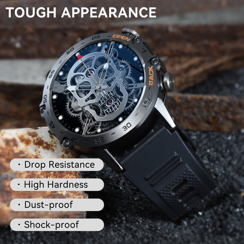 Smart Watch for Men Answer/Make Calls 1.39" Smartwatch Voice Assistant Notification Fitness Watch Fitness Tracker Pedometer Watch with Heart Rate Monitor Sleep Tracker 100+ Training Modes for Android iOS Smart Watch for Men Answer/Make Calls 1.39" Smartwatch Voice Assistant Notification Fitness Watch Fitness Tracker Pedometer Watch with Heart Rate Monitor Sleep Tracker 100+ Training Modes for Android iOS