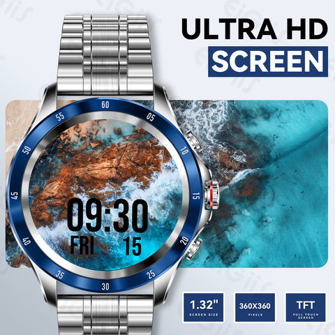 Smart Watch for Men with Bluetooth Calling 1.32” HD Touchscreen Fitness Trackers Watch with Heart Rate Detection Sleep Monitor for Android iOS Smart Watch for Men with Bluetooth Calling 1.32” HD Touchscreen Fitness Trackers Watch with Heart Rate Detection Sleep Monitor for Android iOS