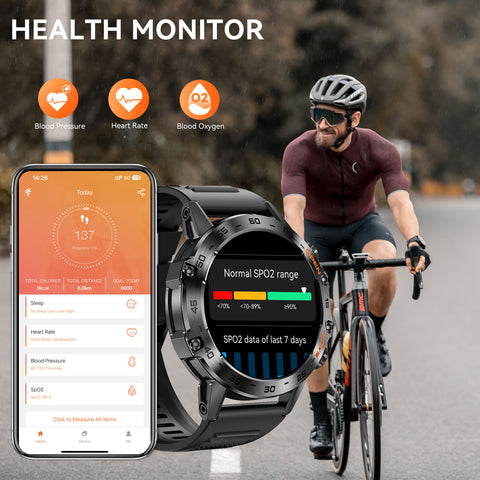 Smart Watch for Men Answer/Make Calls 1.39" Smartwatch Voice Assistant Notification Fitness Watch Fitness Tracker Pedometer Watch with Heart Rate Monitor Sleep Tracker 100+ Training Modes for Android iOS Smart Watch for Men Answer/Make Calls 1.39" Smartwatch Voice Assistant Notification Fitness Watch Fitness Tracker Pedometer Watch with Heart Rate Monitor Sleep Tracker 100+ Training Modes for Android iOS