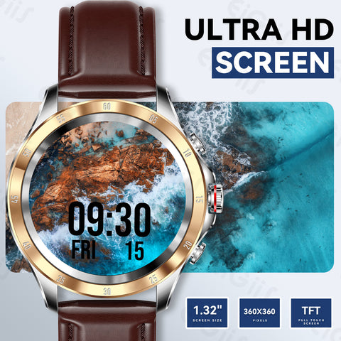Smartwatch for Men Women with Bluetooth Calling 1.32” HD Step Counter Watch with Heart Rate Sleep Monitor Body Temperature Detection Pedometer Calories for iOS Android Smartwatch for Men Women with Bluetooth Calling 1.32” HD Step Counter Watch with Heart Rate Sleep Monitor Body Temperature Detection Pedometer Calories for iOS Android
