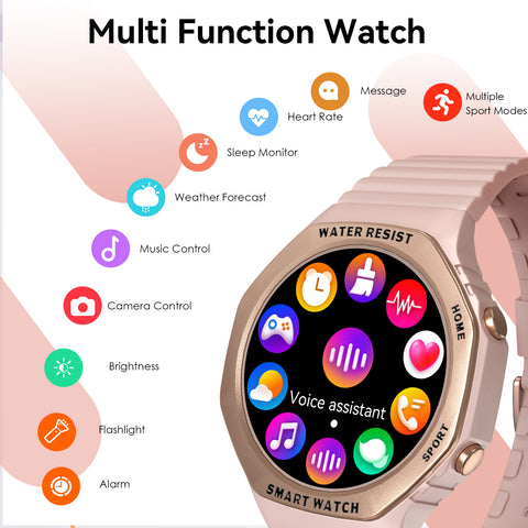 Smart Watch for Women (Answer/Make Calls), Fitness Watch with Heart Rate Blood Pressure Sleep Monitor, 1.32" Women Sports Smart Watch for iPhone & Android, Rugged Outdoor Tactical Women's Smart Watch Smart Watch for Women (Answer/Make Calls), Fitness Watch with Heart Rate Blood Pressure Sleep Monitor, 1.32" Women Sports Smart Watch for iPhone & Android, Rugged Outdoor Tactical Women's Smart Watch