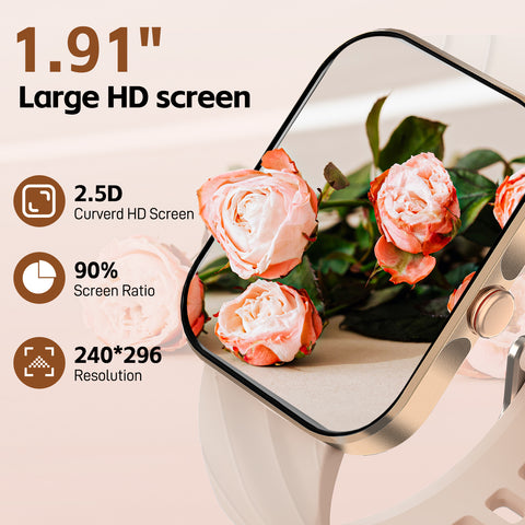 EIGIIS Smart Watches for Men Women 1.91”Fitness Tracker with Heart Rate Sleep Monitor Full Touch Screen Smartwatch Compatible with iPhone Android Phones EIGIIS Smart Watches for Men Women 1.91”Fitness Tracker with Heart Rate Sleep Monitor Full Touch Screen Smartwatch Compatible with iPhone Android Phones