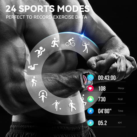 Tactical Smart Watch for Men 1.71” Military Fitness Trackers Watch with Heart Rate Sleep Monitor 5ATM Waterproof Outdoor Sport Watch Step Counter Watch for iPhone Android Tactical Smart Watch for Men 1.71” Military Fitness Trackers Watch with Heart Rate Sleep Monitor 5ATM Waterproof Outdoor Sport Watch Step Counter Watch for iPhone Android