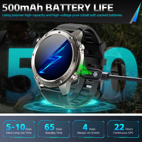 EIGIIS Best New GPS-Support Sport Smartwatch For Men, 170+ Outdoor Modes, 500 mAh Big Battery, 1.43 Inch AMOLED Screen, 6 Theme Styles, Massive Dials Free Change, Cool Wristwatch, Metal Shell, Smartwatch For Android iPhone Phones EIGIIS Best New GPS-Support Sport Smartwatch For Men, 170+ Outdoor Modes, 500 mAh Big Battery, 1.43 Inch AMOLED Screen, 6 Theme Styles, Massive Dials Free Change, Cool Wristwatch, Metal Shell, Smartwatch For Android iPhone Phones