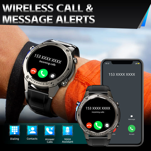EIGIIS Best New GPS-Support Sport Smartwatch For Men, 170+ Outdoor Modes, 500 mAh Big Battery, 1.43 Inch AMOLED Screen, 6 Theme Styles, Massive Dials Free Change, Cool Wristwatch, Metal Shell, Smartwatch For Android iPhone Phones EIGIIS Best New GPS-Support Sport Smartwatch For Men, 170+ Outdoor Modes, 500 mAh Big Battery, 1.43 Inch AMOLED Screen, 6 Theme Styles, Massive Dials Free Change, Cool Wristwatch, Metal Shell, Smartwatch For Android iPhone Phones