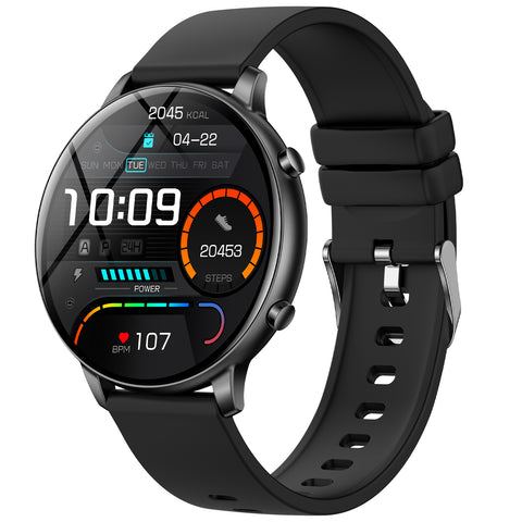 EIGIIS Smart Watch Answer/Make Call, Fitness Tracker with 24/7 Heart Rate Blood Pressure and Blood Oxygen Monitor, Sleep Tracker Calorie Step Counter Waterproof Smartwatch for Android iOS Women Men