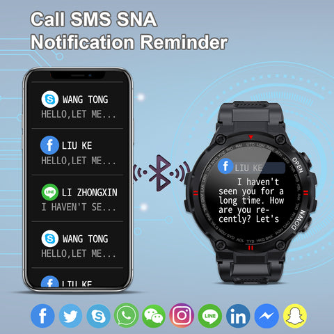 EIGIIS Smart Watch for Men, Waterproof Military Tactical Sports Watches Outdoor Fitness Trackers Watch with Bluetooth Dail Pedometer Heart Rate Monitor Activity Trackers for iOS Android EIGIIS Smart Watch for Men, Waterproof Military Tactical Sports Watches Outdoor Fitness Trackers Watch with Bluetooth Dail Pedometer Heart Rate Monitor Activity Trackers for iOS Android