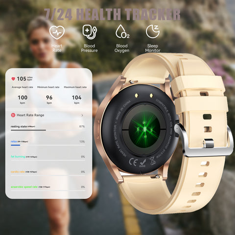 Smart Watch for iPhone Android Phone Fitness Tracker for Men Women Waterproof Sports Smartwatch HD Full Touch Screen Activity Tracker with Heart Rate Blood Oxygen Sleep Monitor Pedometer Smart Watch for iPhone Android Phone Fitness Tracker for Men Women Waterproof Sports Smartwatch HD Full Touch Screen Activity Tracker with Heart Rate Blood Oxygen Sleep Monitor Pedometer