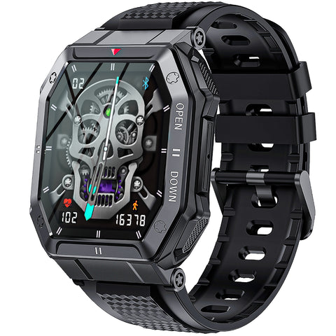 Military Smart Watch for Men with Call (Answer/Make) Outdoor Tactical Sports Watch Rugged 1.85" HD Big Screen Fitness Tracker Heart Rate Sleep Monitor Smartwatch Compatible with Android iPhone Samsung Military Smart Watch for Men with Call (Answer/Make) Outdoor Tactical Sports Watch Rugged 1.85" HD Big Screen Fitness Tracker Heart Rate Sleep Monitor Smartwatch Compatible with Android iPhone Samsung