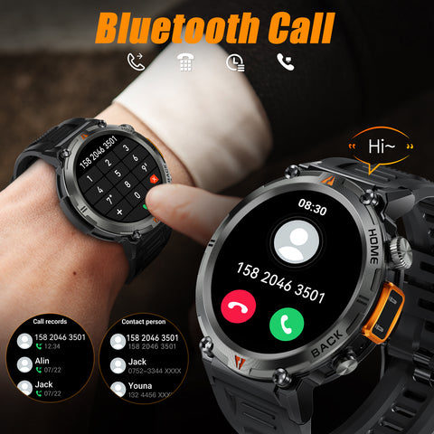 EIGIIS KE3 LED Flashlight Smart Watch Men Bluetooth Call Full Touch Screen Health Monitor Clock With Men SmartWatch For iOS Android EIGIIS KE3 LED Flashlight Smart Watch Men Bluetooth Call Full Touch Screen Health Monitor Clock With Men SmartWatch For iOS Android
