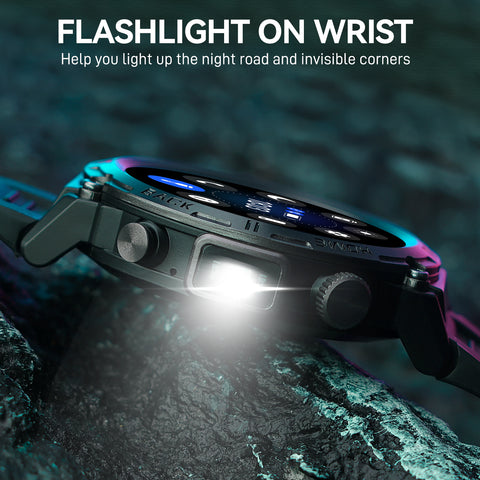 EIGIIS KE3 Sports Smart Watch For Men With Flashlight, LED Lighting, Answer/Make Calls, Outdoor Sports Watch, Fitness Tracker, Pedometer, HD Touch Smartwatch, Smart Watches Compatible With iPhone And Android Phones EIGIIS KE3 Sports Smart Watch For Men With Flashlight, LED Lighting, Answer/Make Calls, Outdoor Sports Watch, Fitness Tracker, Pedometer, HD Touch Smartwatch, Smart Watches Compatible With iPhone And Android Phones