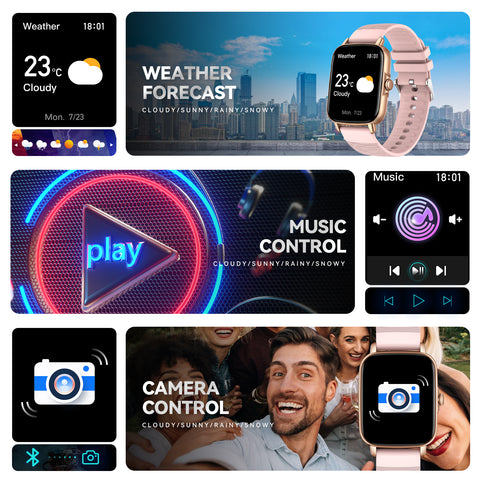 Smart Watch for Men Women 1.69" HD Bluetooth Phone Watch(Make/Answer Call) for iPhone Android IP67 Waterproof Fitness Watch with Heart Rate Sleep Monitor Activity Tracker with Pedometer Smart Watch for Men Women 1.69" HD Bluetooth Phone Watch(Make/Answer Call) for iPhone Android IP67 Waterproof Fitness Watch with Heart Rate Sleep Monitor Activity Tracker with Pedometer