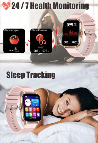 Smart Watch for Men Women 1.69" HD Bluetooth Phone Watch(Make/Answer Call) for iPhone Android IP67 Waterproof Fitness Watch with Heart Rate Sleep Monitor Activity Tracker with Pedometer Smart Watch for Men Women 1.69" HD Bluetooth Phone Watch(Make/Answer Call) for iPhone Android IP67 Waterproof Fitness Watch with Heart Rate Sleep Monitor Activity Tracker with Pedometer