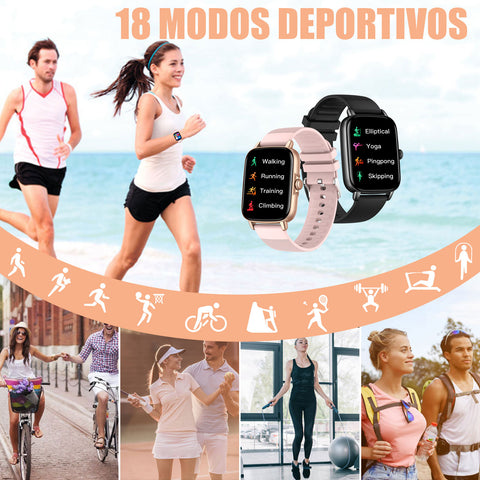 Smart Watch for Men Women 1.69" HD Bluetooth Phone Watch(Make/Answer Call) for iPhone Android IP67 Waterproof Fitness Watch with Heart Rate Sleep Monitor Activity Tracker with Pedometer Smart Watch for Men Women 1.69" HD Bluetooth Phone Watch(Make/Answer Call) for iPhone Android IP67 Waterproof Fitness Watch with Heart Rate Sleep Monitor Activity Tracker with Pedometer