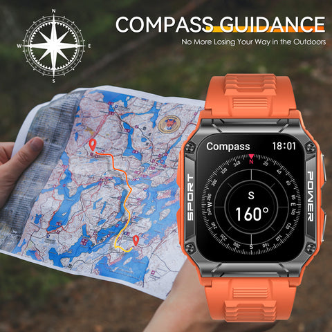 Military Smart Watch for Men 1.95'' Smart Watch (Answer/Make Calls) with Compass Heart Rate Sleep Monitor 109 Sports Modes Fitness Tracker Watch Outdoor Tactical Rugged Smartwatch for iPhone Android Military Smart Watch for Men 1.95'' Smart Watch (Answer/Make Calls) with Compass Heart Rate Sleep Monitor 109 Sports Modes Fitness Tracker Watch Outdoor Tactical Rugged Smartwatch for iPhone Android