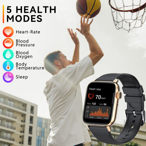 Watch for Women Men with Call Make Receive and Text 1.83 inch HD Full Touch Screen Smartwatch for Android and iOS Phones IP67 Waterproof Fitness Tracker Watch for Women Men with Call Make Receive and Text 1.83 inch HD Full Touch Screen Smartwatch for Android and iOS Phones IP67 Waterproof Fitness Tracker