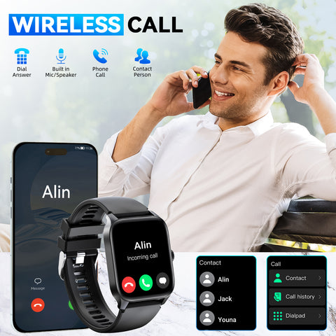 EIGIIS QS56 Smart Watch 1.83" HD Big Screen Smartwatch, IP67 Waterproof Fitness Watch with 110+ Sport Modes for Android iOS EIGIIS QS56 Smart Watch 1.83" HD Big Screen Smartwatch, IP67 Waterproof Fitness Watch with 110+ Sport Modes for Android iOS
