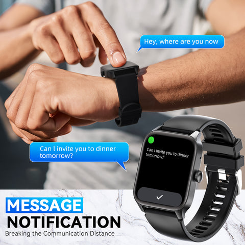 EIGIIS QS56 Smart Watch 1.83" HD Big Screen Smartwatch, IP67 Waterproof Fitness Watch with 110+ Sport Modes for Android iOS EIGIIS QS56 Smart Watch 1.83" HD Big Screen Smartwatch, IP67 Waterproof Fitness Watch with 110+ Sport Modes for Android iOS