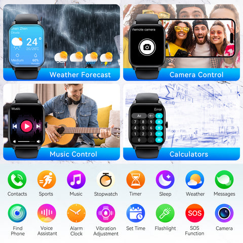 EIGIIS QS56 Smart Watch 1.83" HD Big Screen Smartwatch, IP67 Waterproof Fitness Watch with 110+ Sport Modes for Android iOS EIGIIS QS56 Smart Watch 1.83" HD Big Screen Smartwatch, IP67 Waterproof Fitness Watch with 110+ Sport Modes for Android iOS