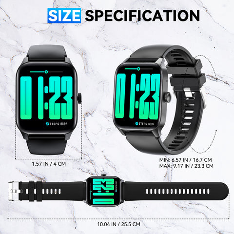 EIGIIS QS56 Smart Watch 1.83" HD Big Screen Smartwatch, IP67 Waterproof Fitness Watch with 110+ Sport Modes for Android iOS EIGIIS QS56 Smart Watch 1.83" HD Big Screen Smartwatch, IP67 Waterproof Fitness Watch with 110+ Sport Modes for Android iOS