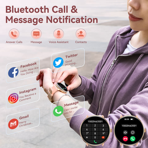 EIGIIS Smart Watch for Women with Diamonds 1.2" AMOLED Touchscreen Fitness Tracker Make/Answer Calls Heart Rate SpO2 Monitor IP68 Waterproof, Sleep & Activity Tracking Smartwatch for iPhone Android Phones EIGIIS Smart Watch for Women with Diamonds 1.2" AMOLED Touchscreen Fitness Tracker Make/Answer Calls Heart Rate SpO2 Monitor IP68 Waterproof, Sleep & Activity Tracking Smartwatch for iPhone Android Phones