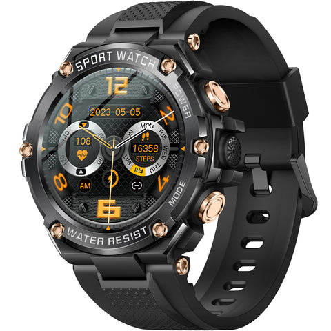 Smart Watch Men Fitness Activity Tracker Pedometer Step Counter Wristwatch Bluetooth Calling Multifunctional Water Resistant Outdoor Running Tracking Touch Screen Message Notifications Smart Watch Men Fitness Activity Tracker Pedometer Step Counter Wristwatch Bluetooth Calling Multifunctional Water Resistant Outdoor Running Tracking Touch Screen Message Notifications