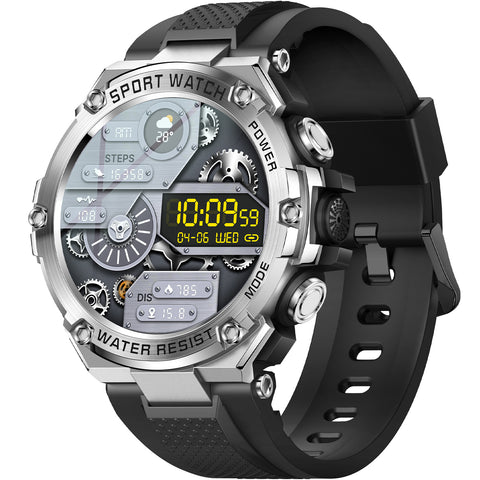 Smart Watch Men Fitness Activity Tracker Pedometer Step Counter Wristwatch Bluetooth Calling Multifunctional Water Resistant Outdoor Running Tracking Touch Screen Message Notifications Smart Watch Men Fitness Activity Tracker Pedometer Step Counter Wristwatch Bluetooth Calling Multifunctional Water Resistant Outdoor Running Tracking Touch Screen Message Notifications