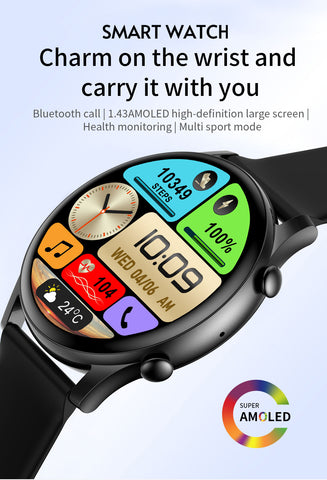 EIGIIS Smart Watch for Men Women (Answer/Make Call) Fitness Watch with Heart Rate Blood Oxygen Sleep Monitor 1.43" Touch Screen Bluetooth Smart Watch for iPhone Android EIGIIS Smart Watch for Men Women (Answer/Make Call) Fitness Watch with Heart Rate Blood Oxygen Sleep Monitor 1.43" Touch Screen Bluetooth Smart Watch for iPhone Android