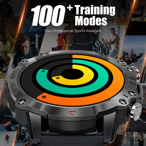 Military Smart Watch for Men Make Calls 1.39" HD Big Screen Outdoor Fitness Tracker with 105 Sports Modes Heart Rate Monitor Activity Tracker Rugged Tactical Smartwatch Compatible with Android iPhone Military Smart Watch for Men Make Calls 1.39" HD Big Screen Outdoor Fitness Tracker with 105 Sports Modes Heart Rate Monitor Activity Tracker Rugged Tactical Smartwatch Compatible with Android iPhone
