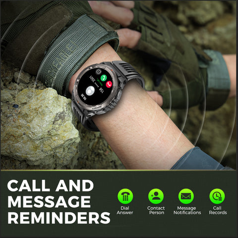 2024 EIGIIS Smart Watches for Men with LED Flashlight 1.45’’ HD Rugged Smartwatch (Answer/Make Call) with Compass Altitude Barometer SOS Alarming Fitness Tracker For Heart Rate Monitor Compatible With IOS And Android Phones 2024 EIGIIS Smart Watches for Men with LED Flashlight 1.45’’ HD Rugged Smartwatch (Answer/Make Call) with Compass Altitude Barometer SOS Alarming Fitness Tracker For Heart Rate Monitor Compatible With IOS And Android Phones