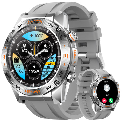EIGIIS H60 Smart Watch for Men(Answer/Make Calls), 1.46” Big Screen Fitness Watch for iOS Android Tactical Smartwatch with Multiple Sports Modes Heart Rate SpO2 Sleep Tracker Pedometer EIGIIS H60 Smart Watch for Men(Answer/Make Calls), 1.46” Big Screen Fitness Watch for iOS Android Tactical Smartwatch with Multiple Sports Modes Heart Rate SpO2 Sleep Tracker Pedometer