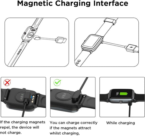 EIGIIS Smart Watch Charger, Magnetic USB Charging Cable Replacement Charger Cable Compatible with EIGIIS K22 Military Smart Watch/K55/K27 Military Smart Watch/K28 Smart Watch(2 Pack) EIGIIS Smart Watch Charger, Magnetic USB Charging Cable Replacement Charger Cable Compatible with EIGIIS K22 Military Smart Watch/K55/K27 Military Smart Watch/K28 Smart Watch(2 Pack)
