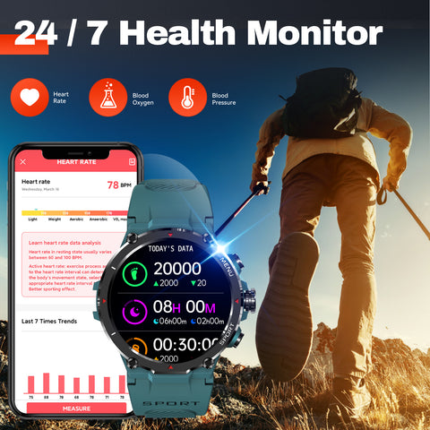 EIGIIS Military Smart Watch for Men 2024 HD Bluetooth Dial Call Outdoor Waterproof Tactical Smartwatch for iPhone Android Phones 1.32’’ Rugged Fitness Watch with Heart Rate/ Sleep Monitor Pedometer EIGIIS Military Smart Watch for Men 2024 HD Bluetooth Dial Call Outdoor Waterproof Tactical Smartwatch for iPhone Android Phones 1.32’’ Rugged Fitness Watch with Heart Rate/ Sleep Monitor Pedometer