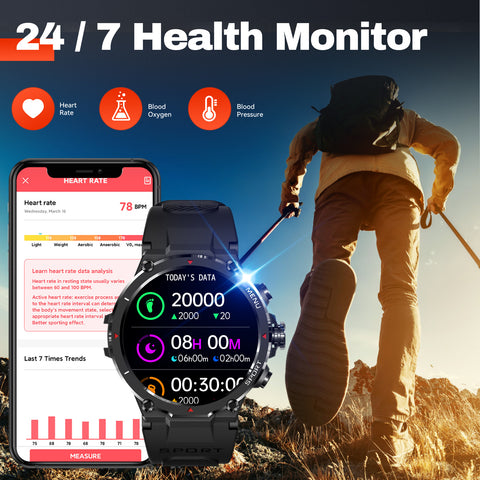 EIGIIS Military Smart Watch for Men 2024 HD Bluetooth Dial Call Outdoor Waterproof Tactical Smartwatch for iPhone Android Phones 1.32’’ Rugged Fitness Watch with Heart Rate/ Sleep Monitor Pedometer EIGIIS Military Smart Watch for Men 2024 HD Bluetooth Dial Call Outdoor Waterproof Tactical Smartwatch for iPhone Android Phones 1.32’’ Rugged Fitness Watch with Heart Rate/ Sleep Monitor Pedometer