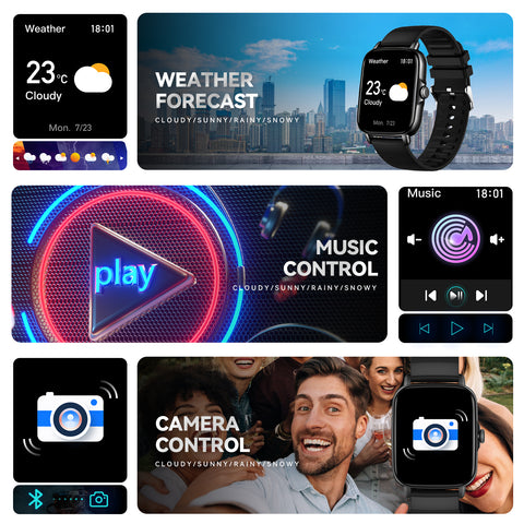 EIGIIS Smart Watch for Men Women, 1.69" HD Bluetooth Phone Watch(Make/Answer Call) for iPhone Android IP67 Waterproof Fitness Watch with Heart Rate Sleep Monitor Activity Tracker with Pedometer EIGIIS Smart Watch for Men Women, 1.69" HD Bluetooth Phone Watch(Make/Answer Call) for iPhone Android IP67 Waterproof Fitness Watch with Heart Rate Sleep Monitor Activity Tracker with Pedometer