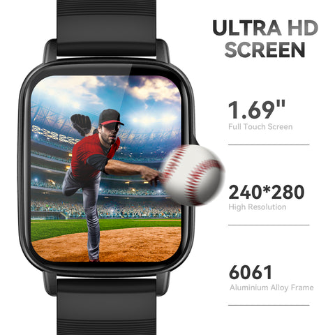 EIGIIS Smart Watch for Men Women, 1.69" HD Bluetooth Phone Watch(Make/Answer Call) for iPhone Android IP67 Waterproof Fitness Watch with Heart Rate Sleep Monitor Activity Tracker with Pedometer EIGIIS Smart Watch for Men Women, 1.69" HD Bluetooth Phone Watch(Make/Answer Call) for iPhone Android IP67 Waterproof Fitness Watch with Heart Rate Sleep Monitor Activity Tracker with Pedometer