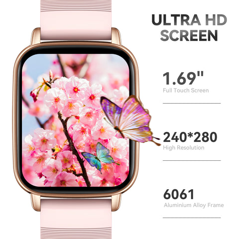 EIGIIS Smart Watch for Men Women, 1.69" HD Bluetooth Phone Watch(Make/Answer Call) for iPhone Android IP67 Waterproof Fitness Watch with Heart Rate Sleep Monitor Activity Tracker with Pedometer EIGIIS Smart Watch for Men Women, 1.69" HD Bluetooth Phone Watch(Make/Answer Call) for iPhone Android IP67 Waterproof Fitness Watch with Heart Rate Sleep Monitor Activity Tracker with Pedometer