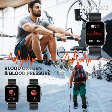 EIGIIS Smart Watch for Men Women, 1.69" HD Bluetooth Phone Watch(Make/Answer Call) for iPhone Android IP67 Waterproof Fitness Watch with Heart Rate Sleep Monitor Activity Tracker with Pedometer EIGIIS Smart Watch for Men Women, 1.69" HD Bluetooth Phone Watch(Make/Answer Call) for iPhone Android IP67 Waterproof Fitness Watch with Heart Rate Sleep Monitor Activity Tracker with Pedometer