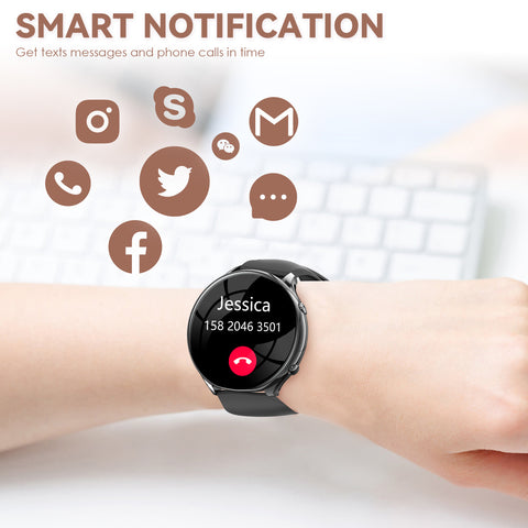 EIGIIS Smart Watch for Women, Fashionable Fitness Watch with Calorie Temperature Monitor Female Health Monitor Lady Sports Watch with 24 Sports Modes Activity Trackers Watch for iOS Android Phone EIGIIS Smart Watch for Women, Fashionable Fitness Watch with Calorie Temperature Monitor Female Health Monitor Lady Sports Watch with 24 Sports Modes Activity Trackers Watch for iOS Android Phone