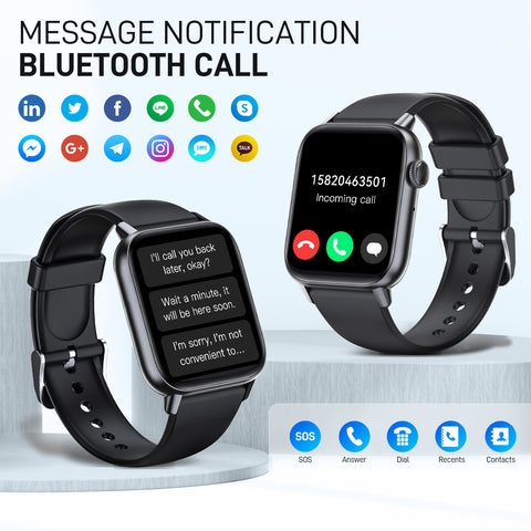 EIGIIS Smart Watch (Make/Answer Call), Fitness Watch with Heart Rate Blood Pressure Sleep Monitor, 1.83" Touch Screen Smartwatch for Women Men, Waterproof Activity Tracker Compatible with iPhone & Android EIGIIS Smart Watch (Make/Answer Call), Fitness Watch with Heart Rate Blood Pressure Sleep Monitor, 1.83" Touch Screen Smartwatch for Women Men, Waterproof Activity Tracker Compatible with iPhone & Android