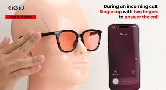 Hands-Free Calling Made Easy: How to Answer, End & Reject Calls on EIGIIS AG11 Smart Glasses