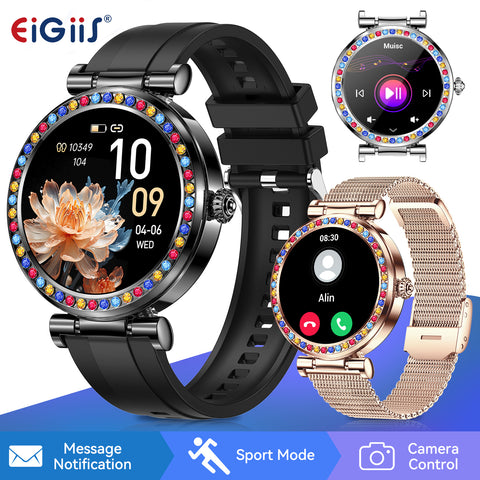 EIGIIS CF30 Best Smart Watch For Men With Full Touch Screen, Wireless Calling, 100+ Sport Modes, Voice Assistant, Sedentary Reminder, Multiple Dials Smart Watches For Women Android Phones And IPhone, Explore Ultimate Versatility With Our Smartwatch