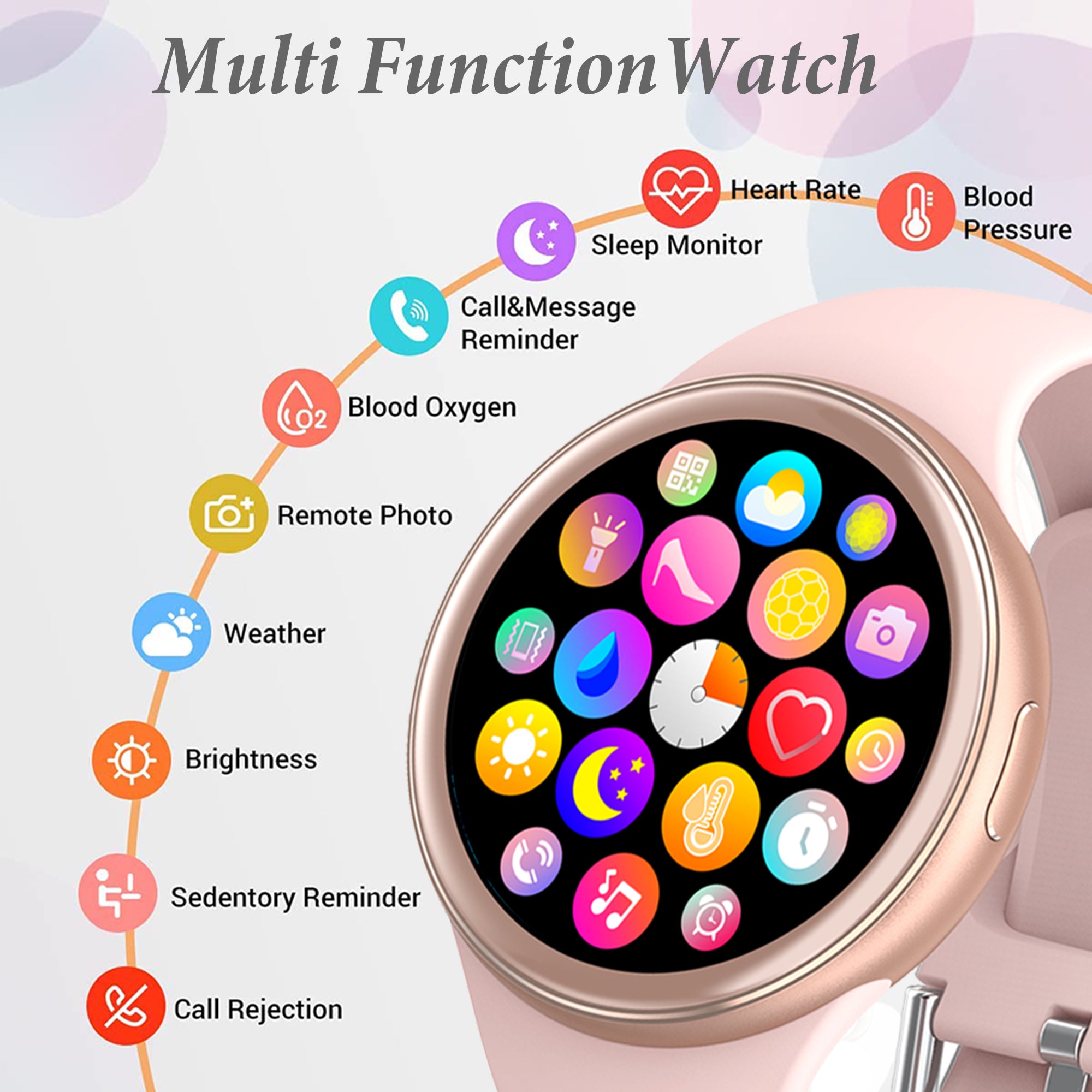 Smartwatch voor dames 1.83 TFT Touchscreen Smart watch met Bluetooth Bellen 24/7 Hartslag Slaapmonitor SpO2 Bloeddrukmeting 120 Sportmodi Fitness IP68 Waterdichte Android iOS (Zwart Goud Smartwatch voor dames 1.83 TFT Touchscreen Smart watch met Bluetooth Bellen 24/7 Hartslag Slaapmonitor SpO2 Bloeddrukmeting 120 Sportmodi Fitness IP68 Waterdichte Android iOS (Zwart Goud