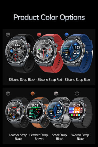 ET474 AI ECG Sports Smartwatch, Black Case with Black Band—Ideal for Running, Cycling, and Fitness   Suitable for Various Scenarios; the Perfect Gift for Loved Ones