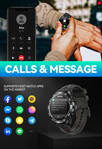Smart Watch for Men Speaker Built-in Fitness Tracker with Bluetooth Dial Answer Calls Sleep Monitor Pedometer Activity Tracker IP67 Waterproof Smartwatch Compatible with iPhone Android iOS